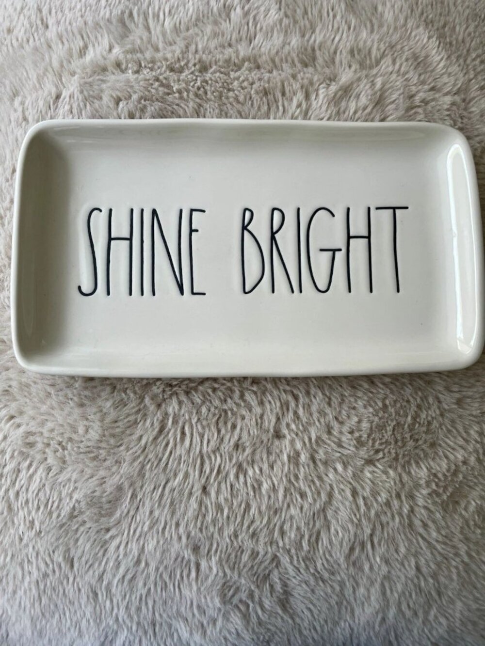 SALE! NWOT RAE DUNN Serving Platter - SHINE BRIGHT  Size (~9” x 5”)